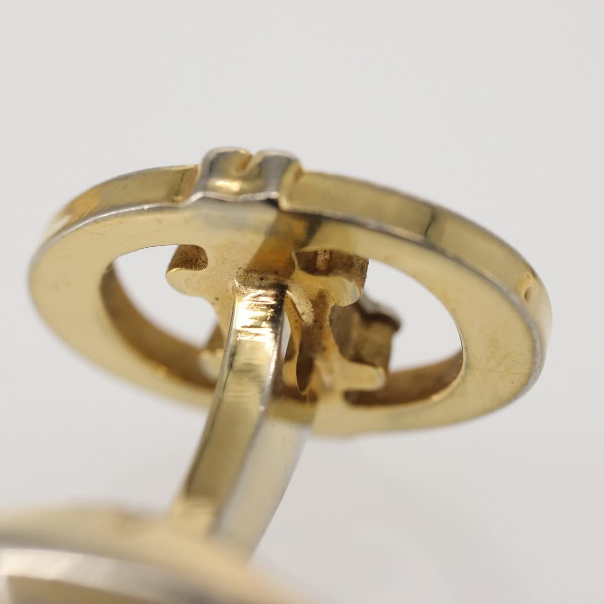 CELINE Accessory Case metal 2Set Gold Auth 143383