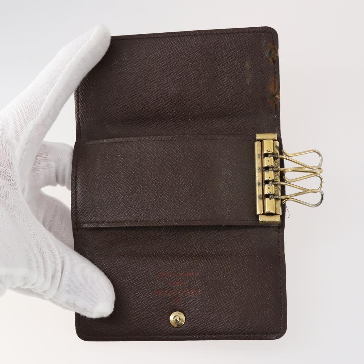 LOUIS VUITTON Damier Ebene Multicles Key Case 6Set LV Auth 143389