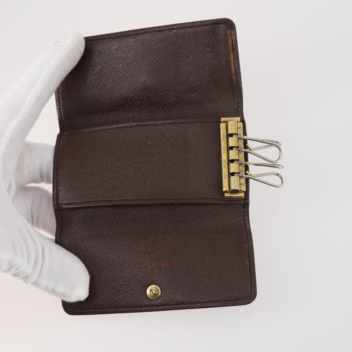 LOUIS VUITTON Damier Ebene Multicles Key Case 6Set LV Auth 143389