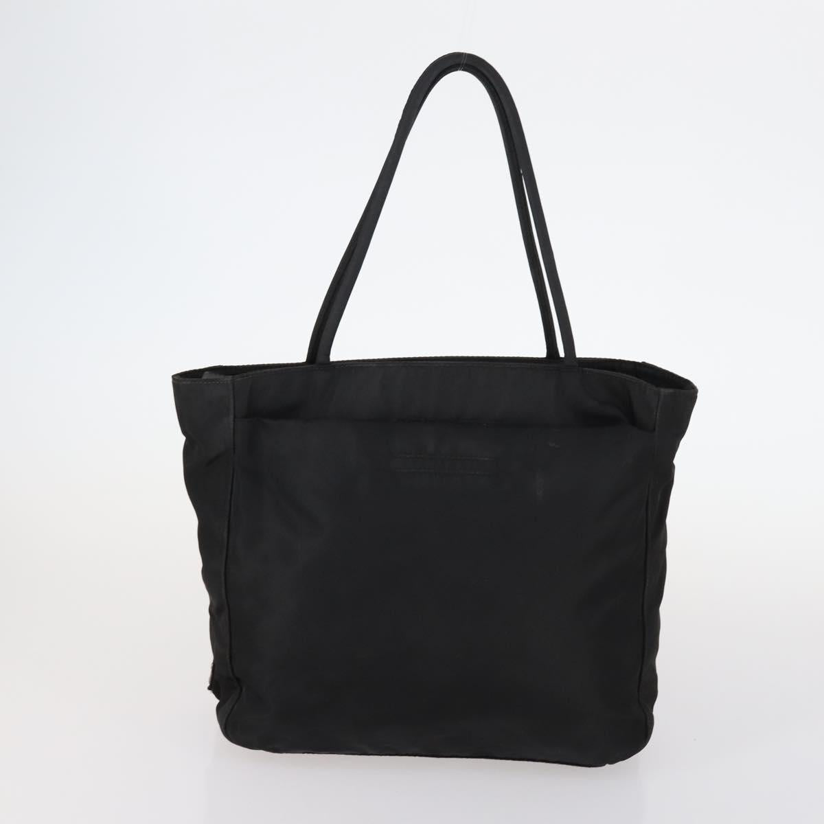 PRADA Tote Bag Nylon 2Set Khaki Black Auth 143394