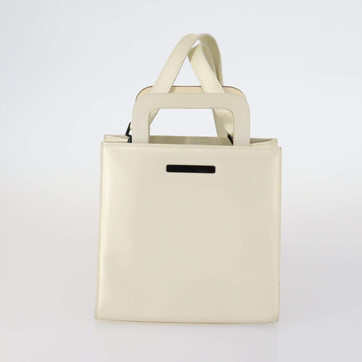 GUCCI Shoulder Bag Canvas Leather 4Set Gray Black Auth 143397