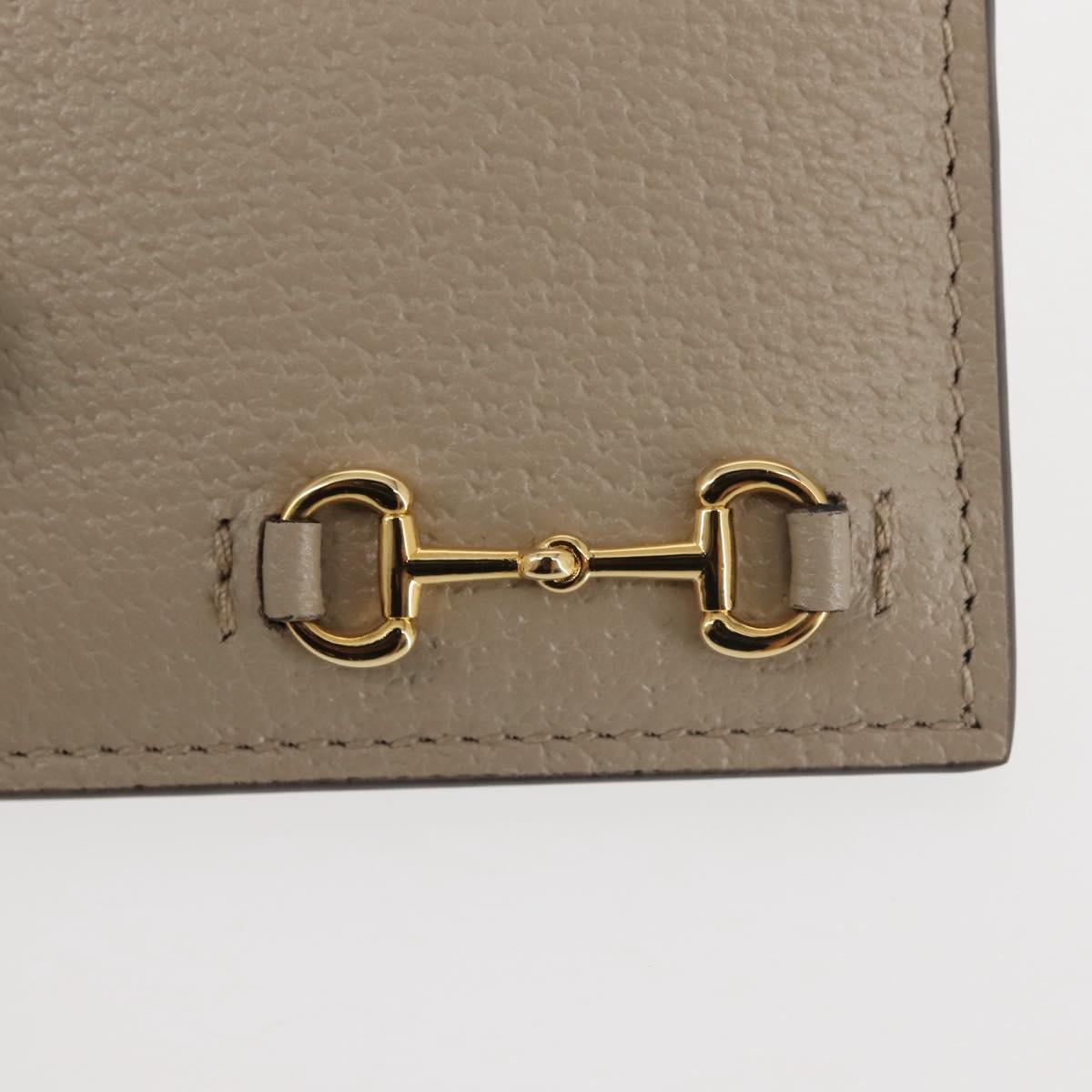 GUCCI Horsebit Card Case & Playing Cards Set Silver 700469 Auth 143399