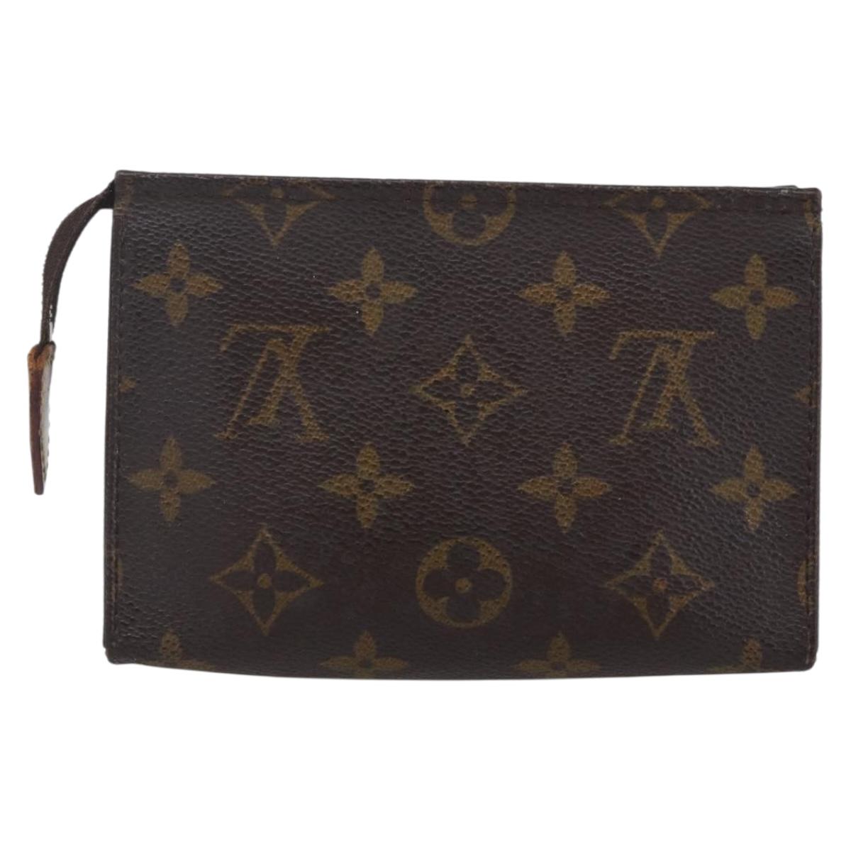 LOUIS VUITTON Monogram Poche Toilette 15 Pouch M47546 LV Auth 143411