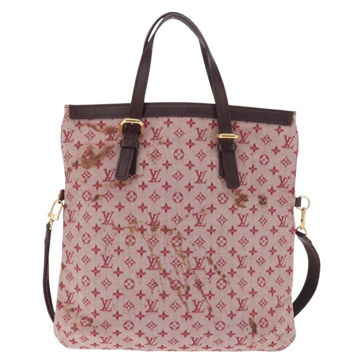 LOUIS VUITTON Monogram Mini Françoise Bag 2way Red Cherry M92210 LV Auth 143461