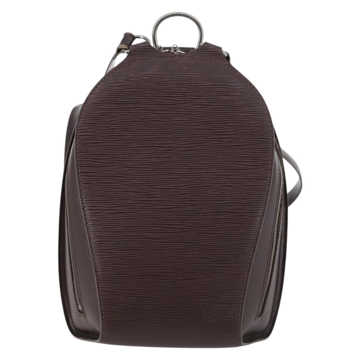 LOUIS VUITTON Epi Mabillon Backpack Mocha M5223D LV Auth 143465