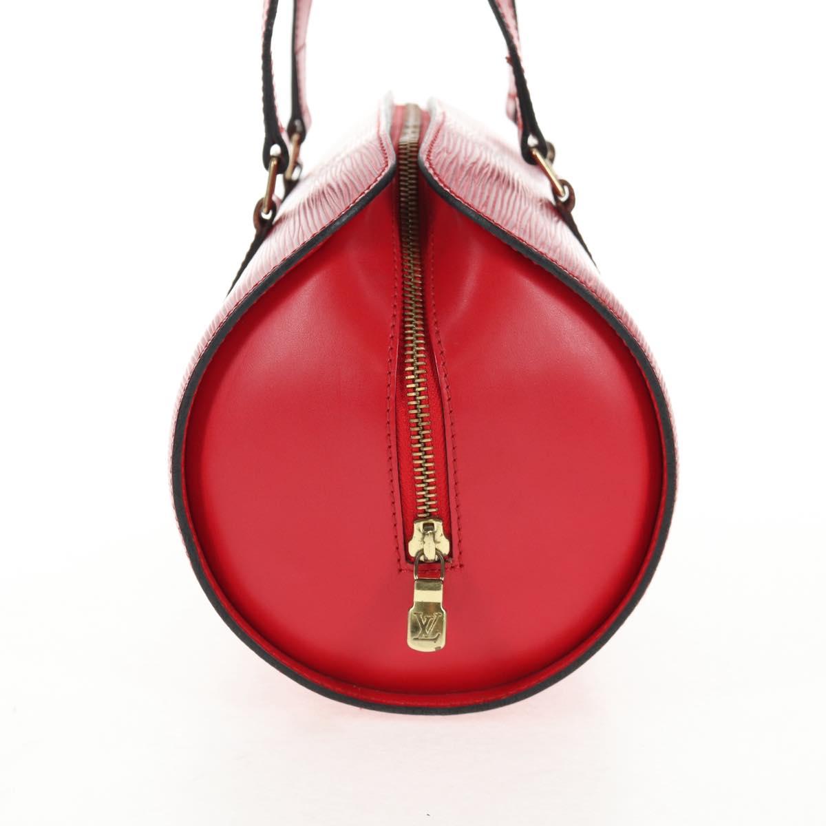 LOUIS VUITTON Epi Soufflot Hand Bag Red M52227 LV Auth 143466V