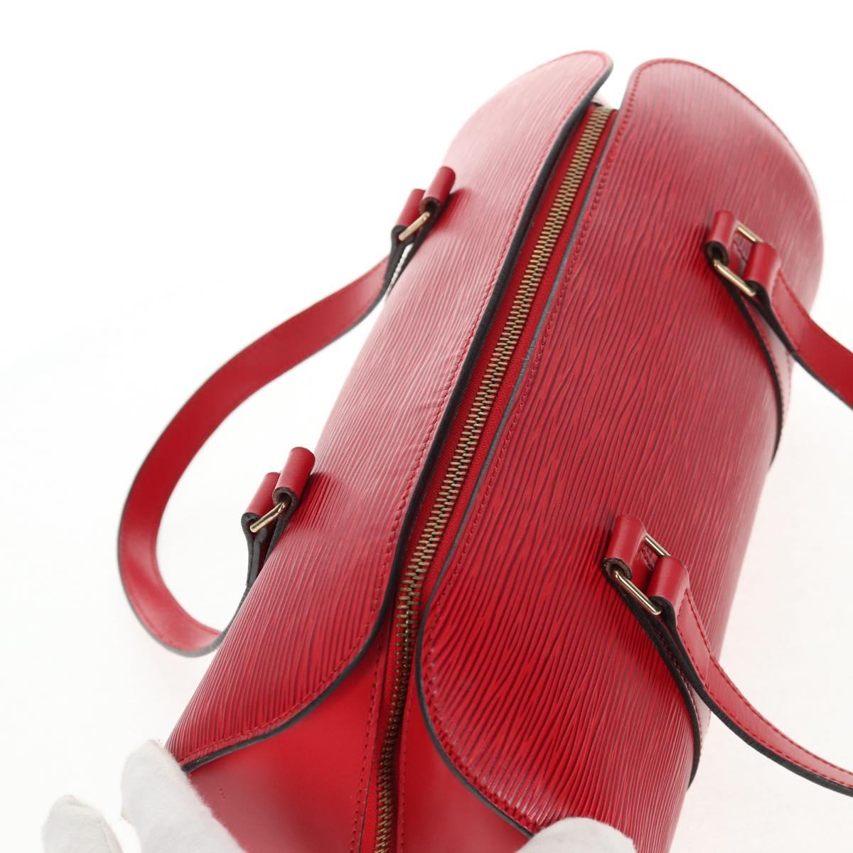 LOUIS VUITTON Epi Soufflot Hand Bag Red M52227 LV Auth 143466V