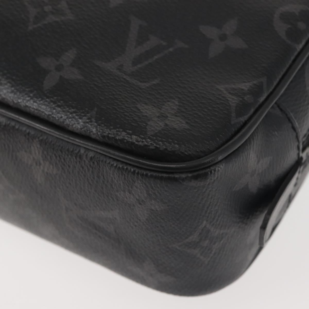 LOUIS VUITTON Monogram Eclipse Trousse Toilette GM Bag M43383 LV Auth 143472