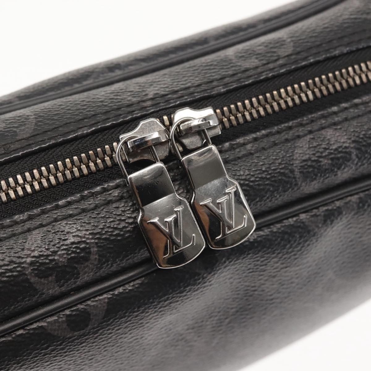LOUIS VUITTON Monogram Eclipse Trousse Toilette GM Bag M43383 LV Auth 143472
