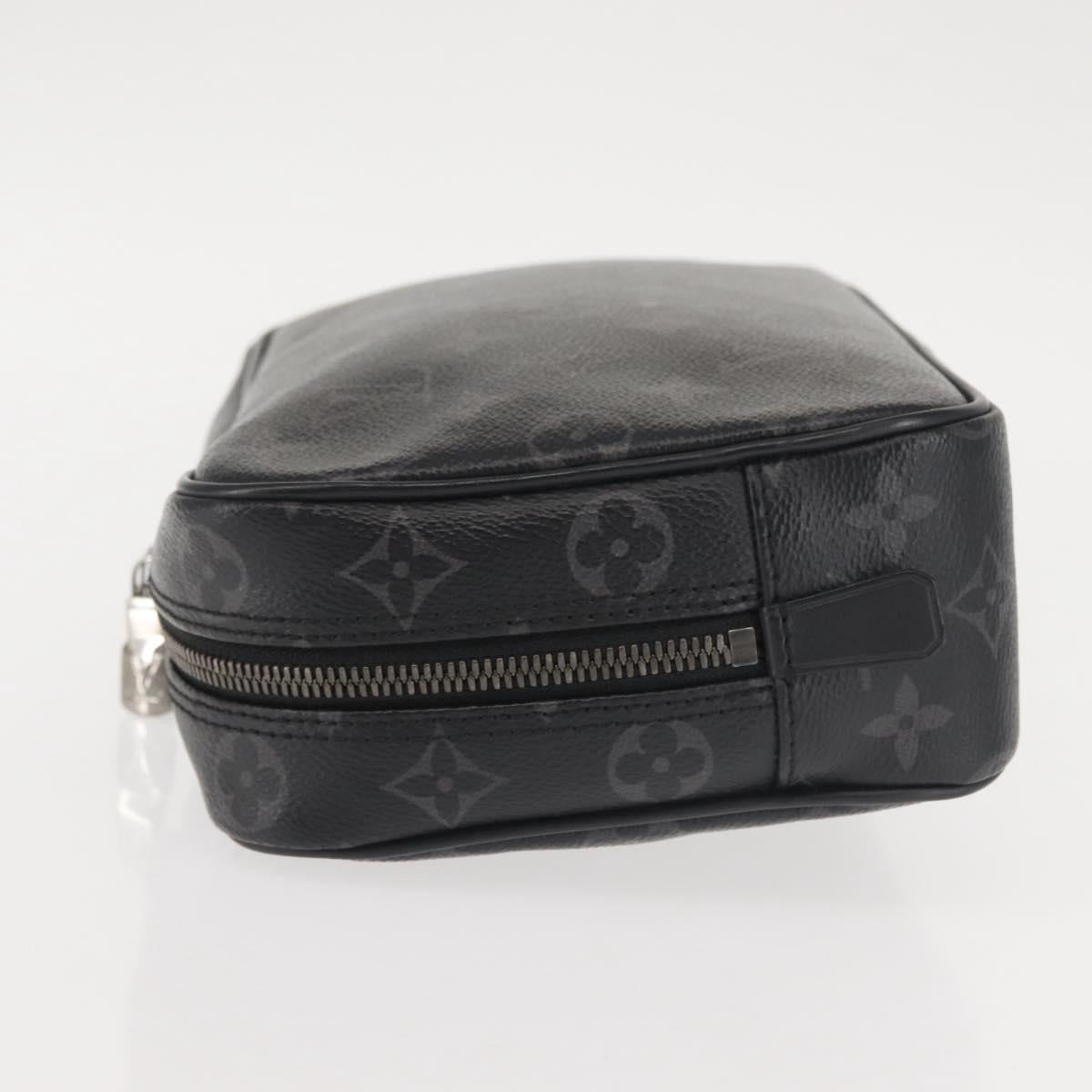 LOUIS VUITTON Monogram Eclipse Trousse Toilette GM Bag M43383 LV Auth 143472