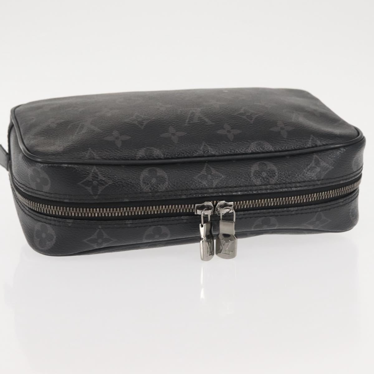 LOUIS VUITTON Monogram Eclipse Trousse Toilette GM Bag M43383 LV Auth 143472