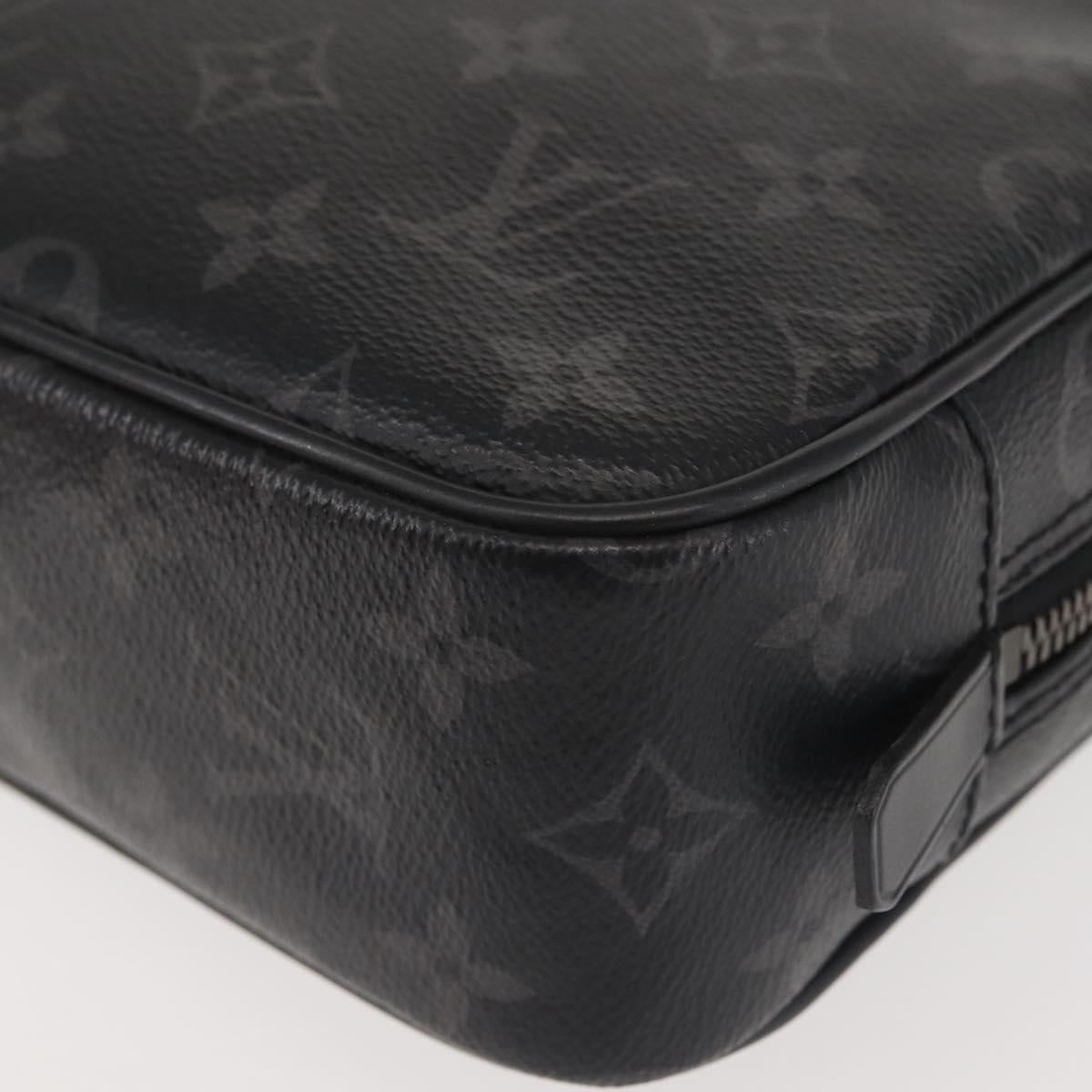 LOUIS VUITTON Monogram Eclipse Trousse Toilette GM Bag M43383 LV Auth 143472