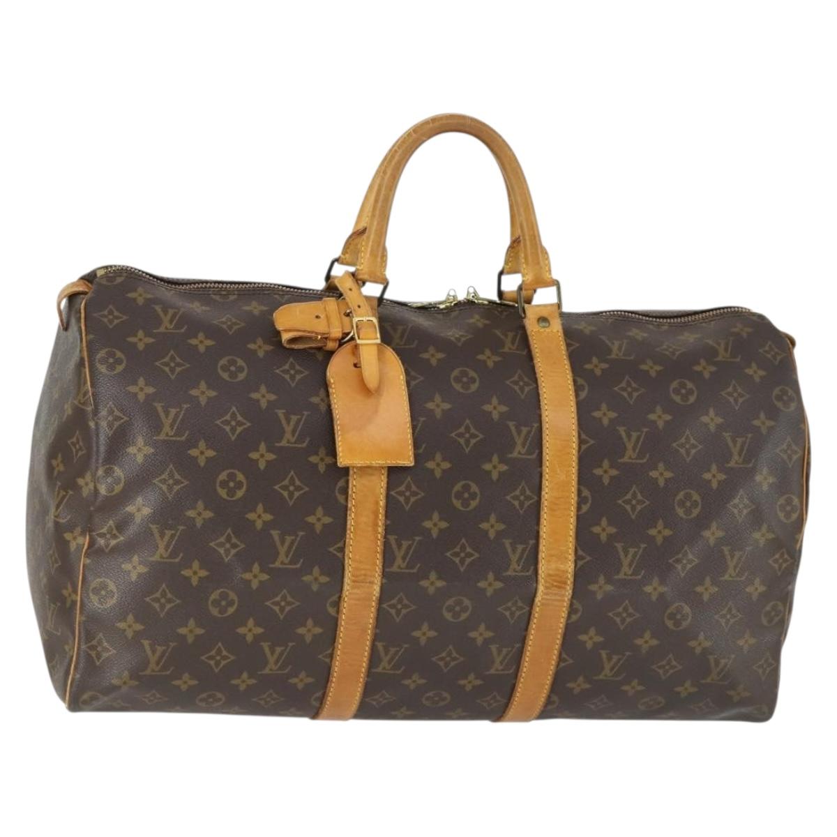 LOUIS VUITTON Monogram Keepall 50 Boston Bag M41426 LV Auth 143481