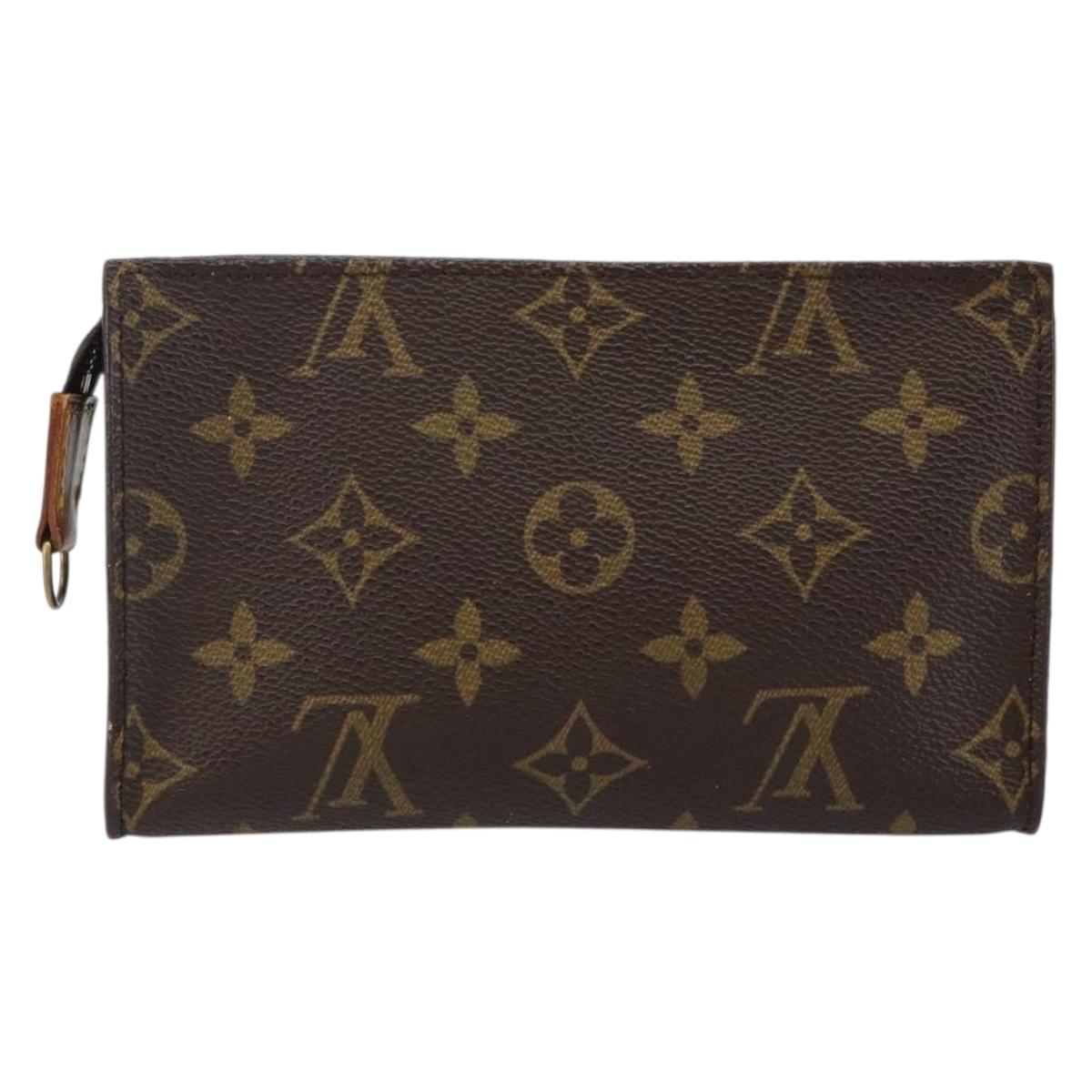 LOUIS VUITTON Monogram Bucket PM Accessory Pouch LV Auth 143482