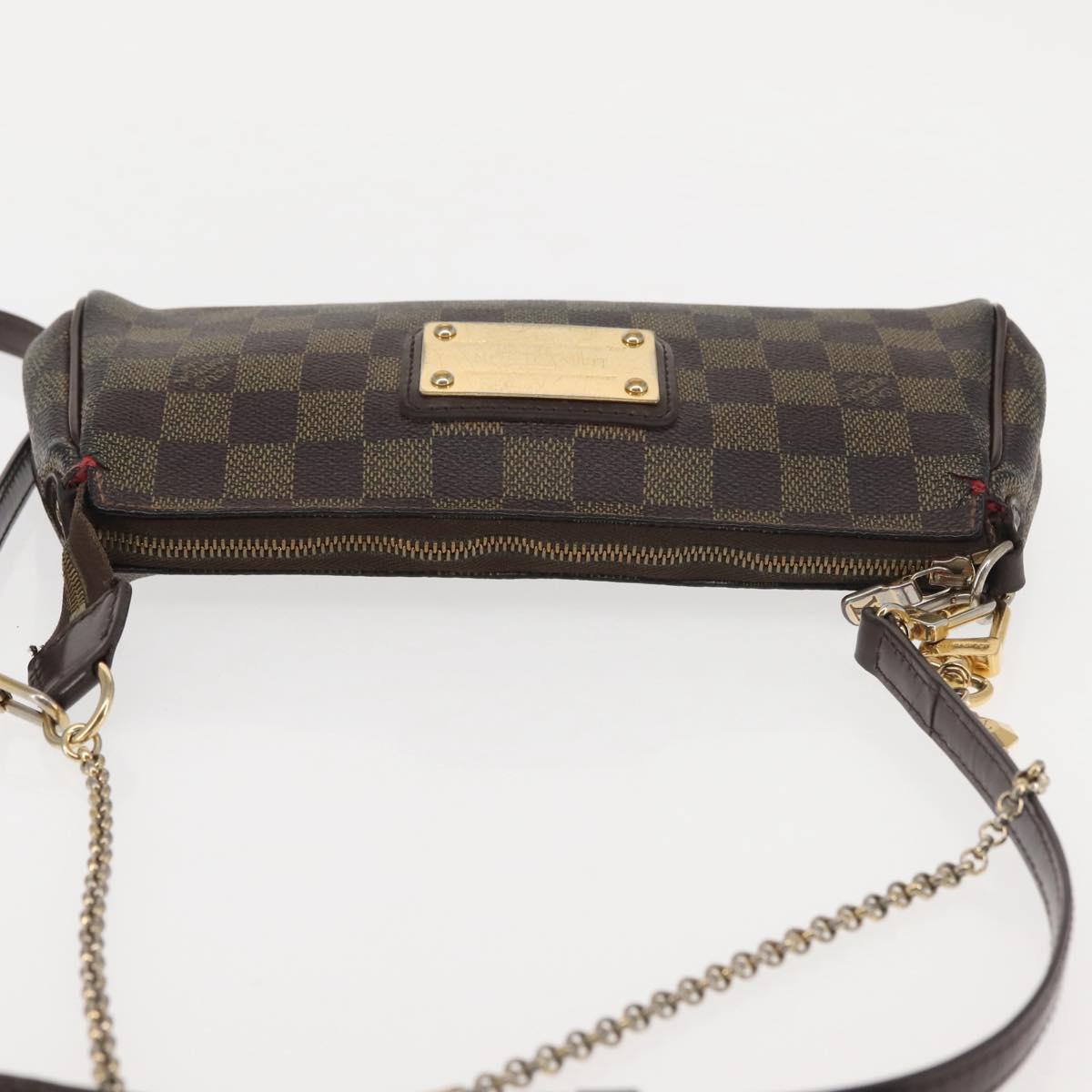 LOUIS VUITTON Damier Ebene Eva Shoulder Bag 2way N55213 LV Auth 143483