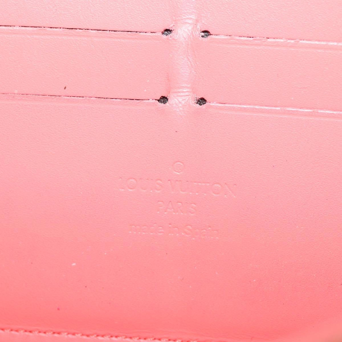 LOUIS VUITTON Sweet Monogram Zippy Wallet Long Wallet Orange M90124 Auth 143485