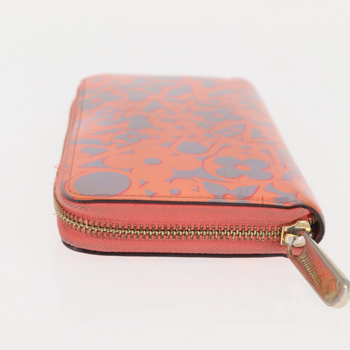 LOUIS VUITTON Sweet Monogram Zippy Wallet Long Wallet Orange M90124 Auth 143485