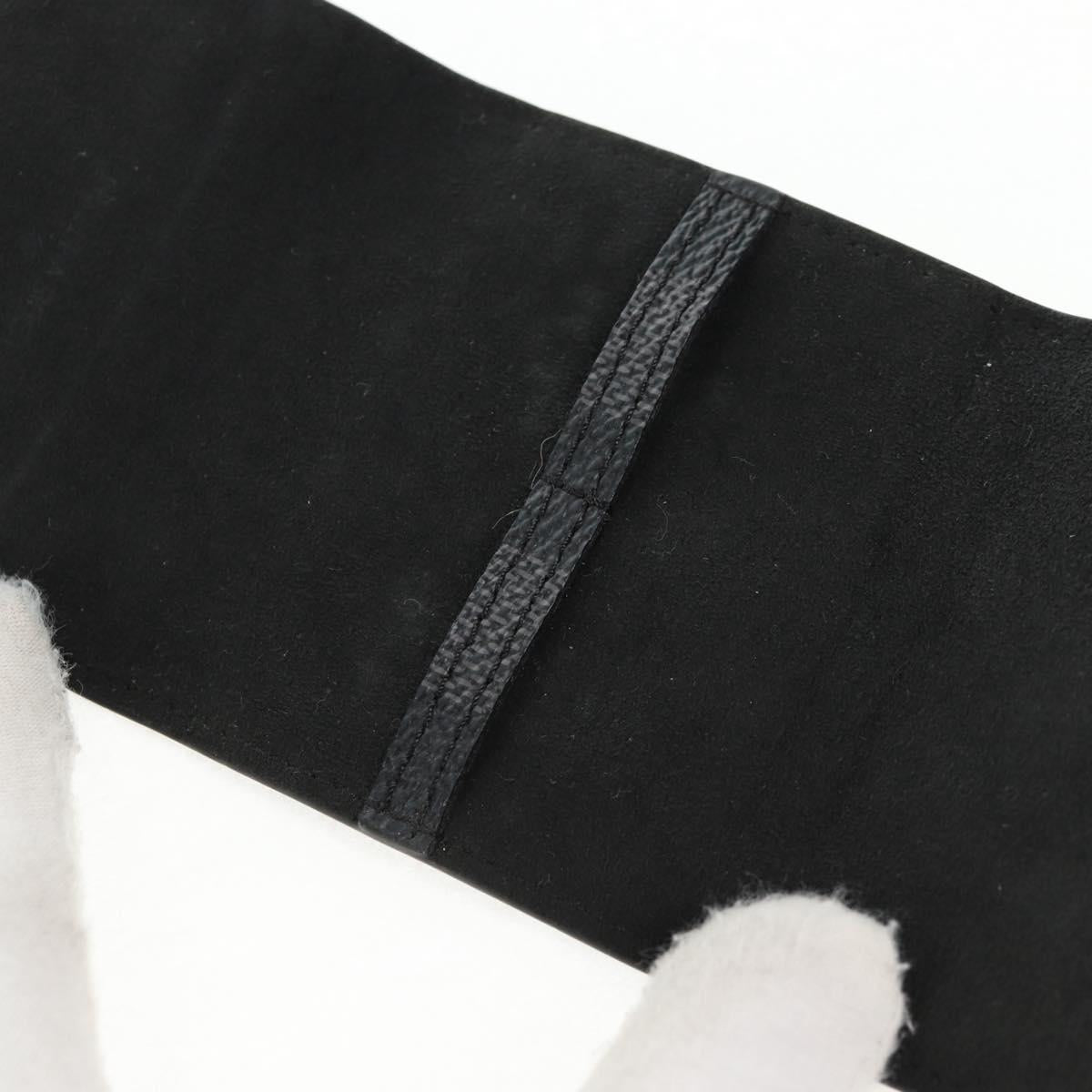 LOUIS VUITTON Damier Graphite Cuff Case Cufflinks M66948 LV Auth 143486V