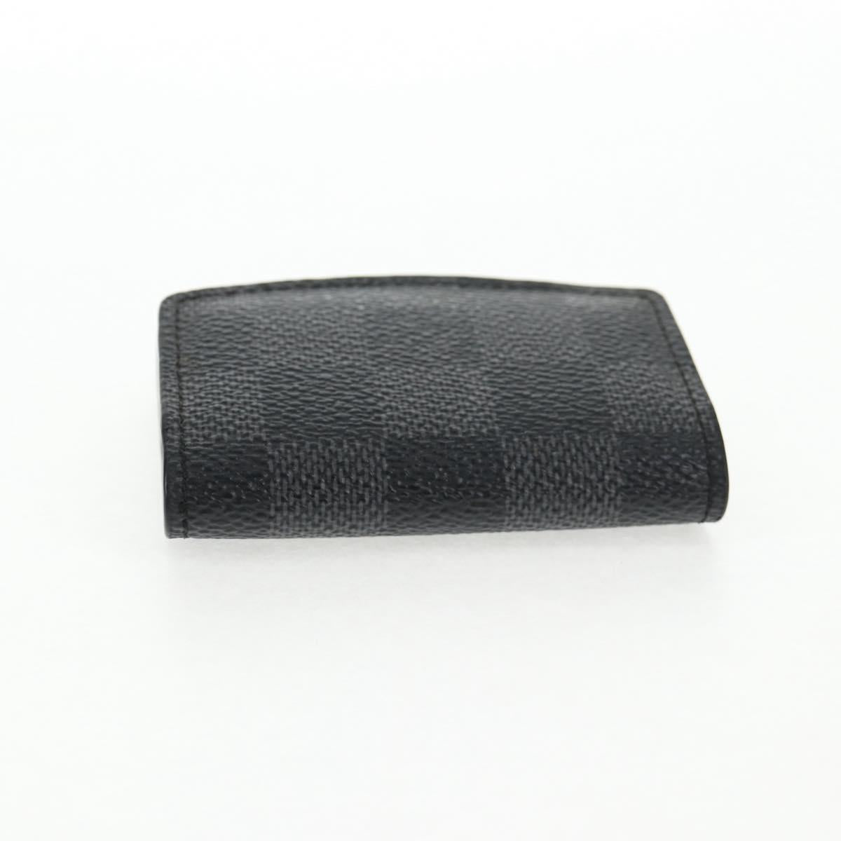 LOUIS VUITTON Damier Graphite Cuff Case Cufflinks M66948 LV Auth 143486V