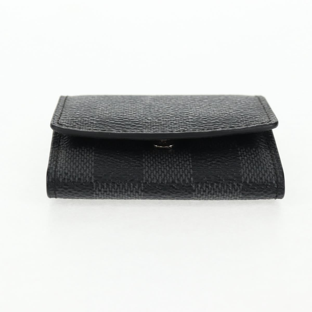 LOUIS VUITTON Damier Graphite Cuff Case Cufflinks M66948 LV Auth 143486V