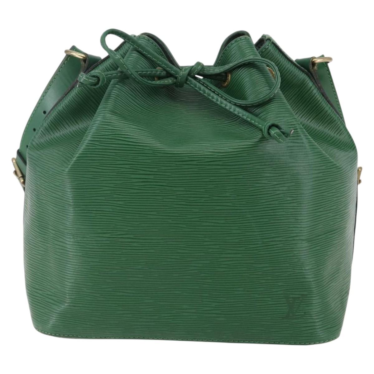 LOUIS VUITTON Epi Petit Noe Shoulder Bag Green M44104 LV Auth 143488