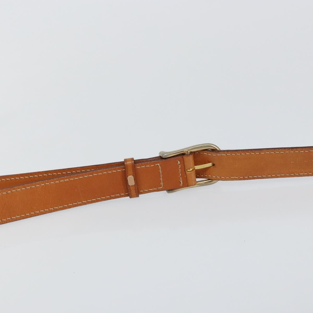 CELINE Macadam Canvas Shoulder Bag PVC Leather Brown Gold Auth 143496