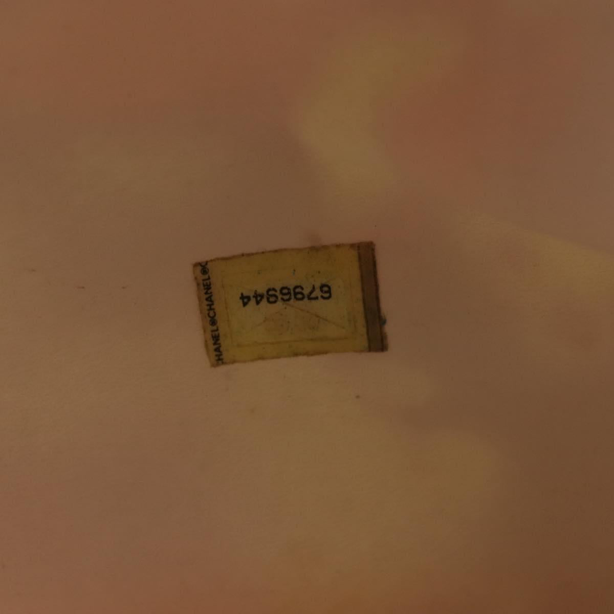 CHANEL High Summer Tote Bag Vinyl Red Silver CC Auth 143512