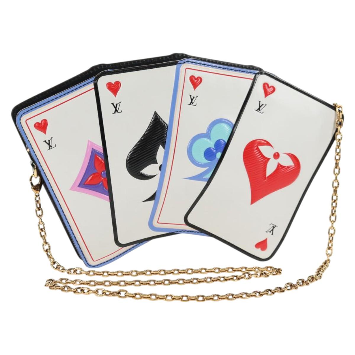 LOUIS VUITTON Monogram Game On Portefeuille Zoe Bag White M80226 LV Auth 143515SM