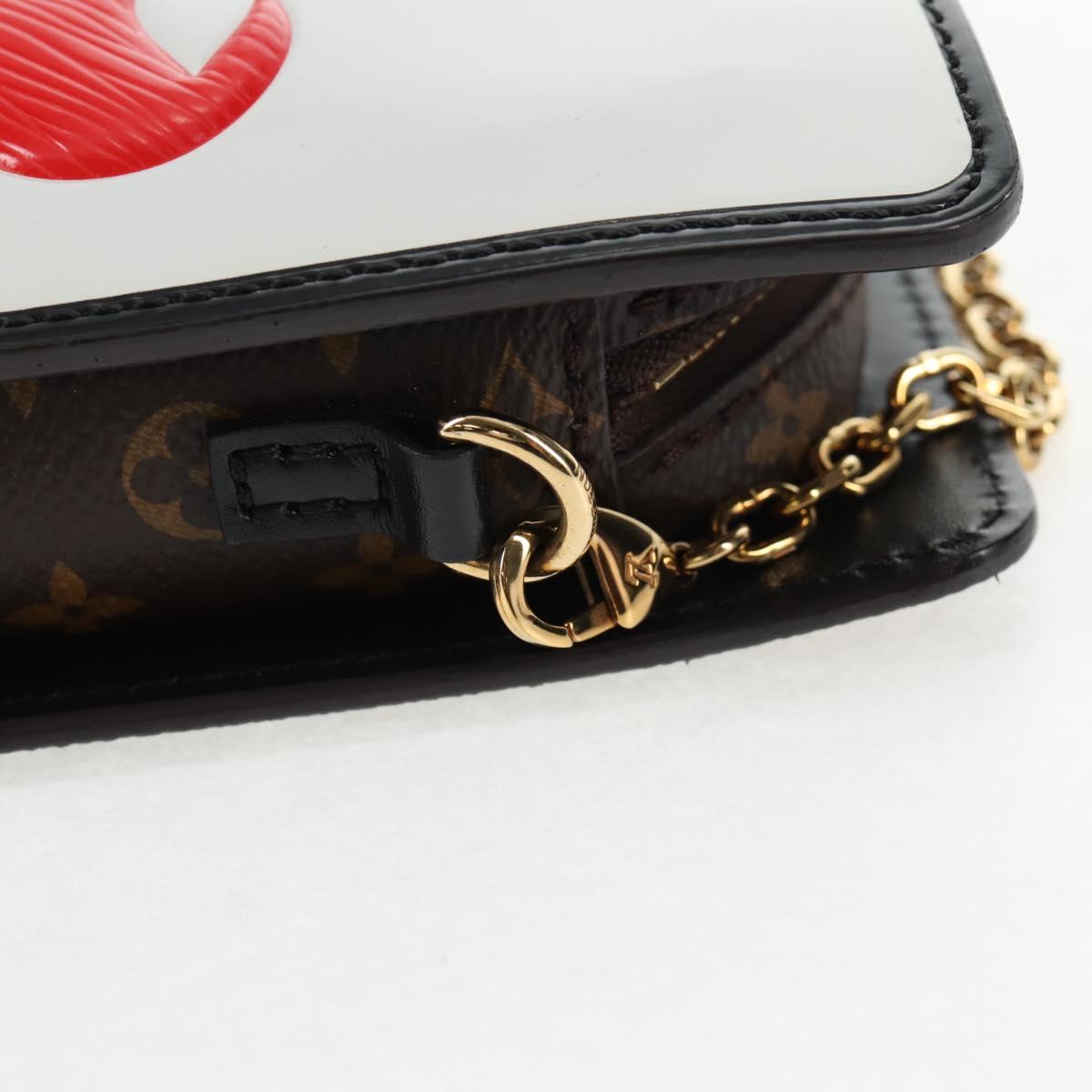 LOUIS VUITTON Monogram Game On Portefeuille Zoe Bag White M80226 LV Auth 143515SM