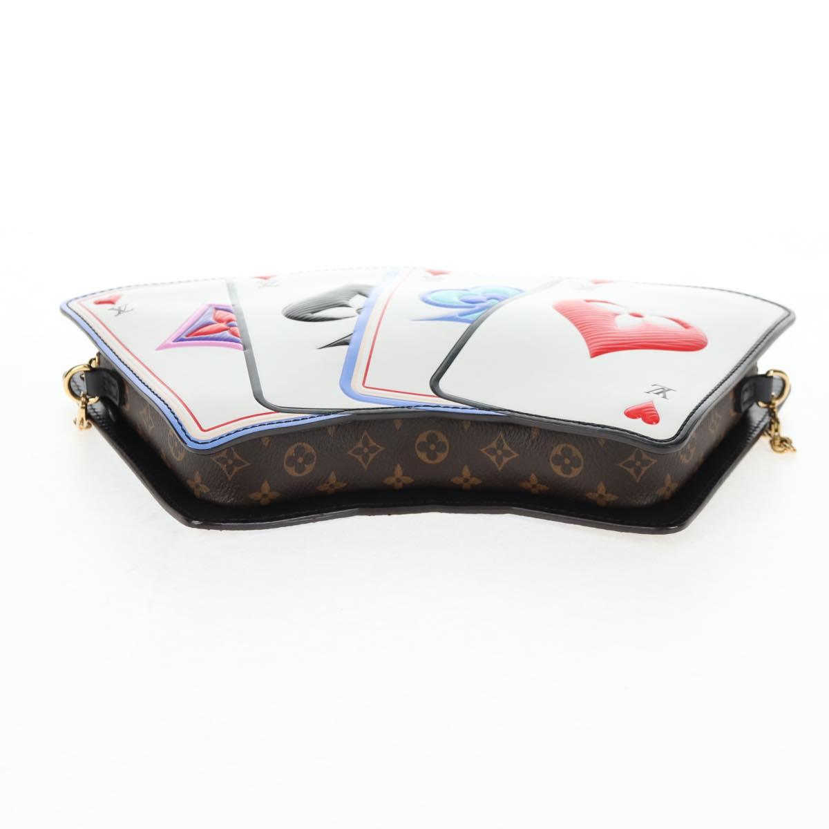 LOUIS VUITTON Monogram Game On Portefeuille Zoe Bag White M80226 LV Auth 143515M