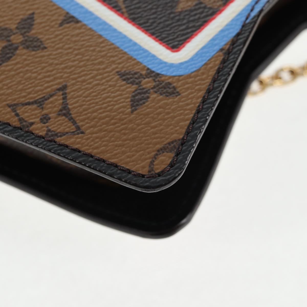 LOUIS VUITTON Monogram Game On Portefeuille Zoe Bag White M80226 LV Auth 143515M