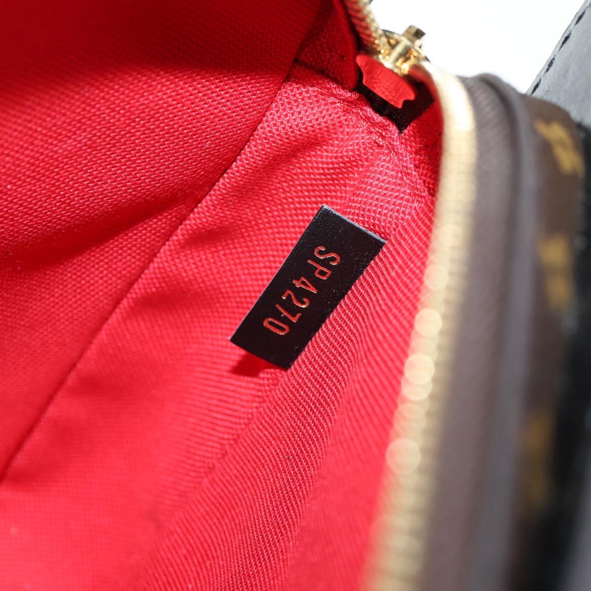 LOUIS VUITTON Monogram Game On Portefeuille Zoe Bag White M80226 LV Auth 143515M