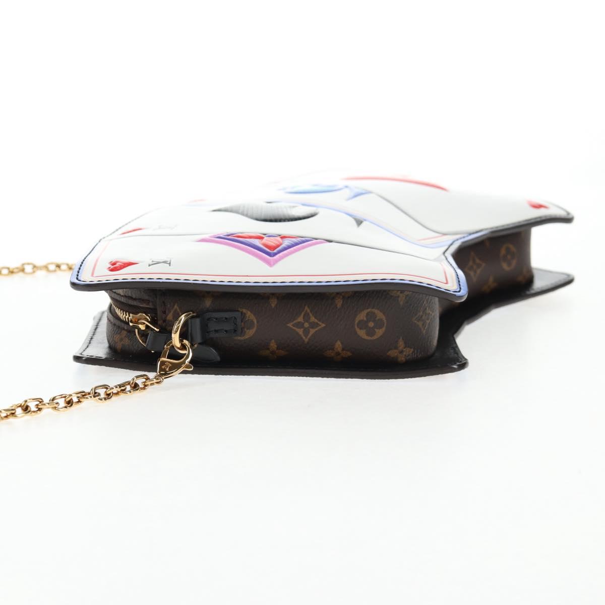 LOUIS VUITTON Monogram Game On Portefeuille Zoe Bag White M80226 LV Auth 143515SM