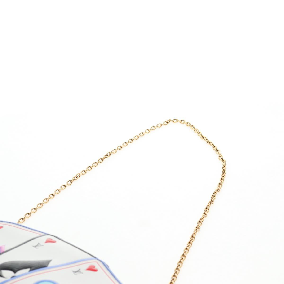 LOUIS VUITTON Monogram Game On Portefeuille Zoe Bag White M80226 LV Auth 143515M