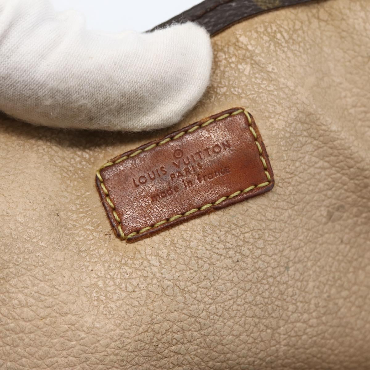 LOUIS VUITTON Monogram Sac Plat Hand Bag M51140 LV Auth 143529