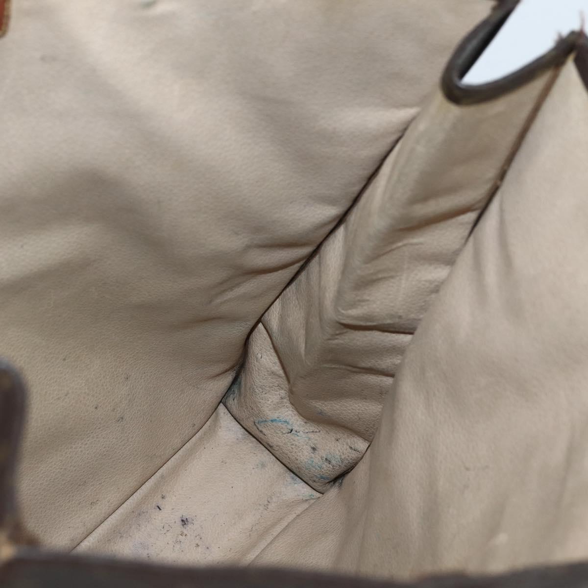 LOUIS VUITTON Monogram Sac Plat Hand Bag M51140 LV Auth 143529