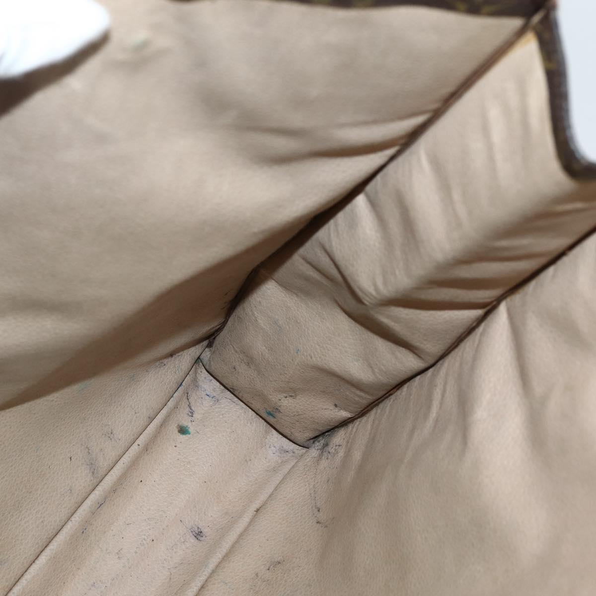 LOUIS VUITTON Monogram Sac Plat Hand Bag M51140 LV Auth 143529