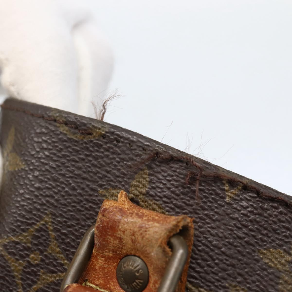 LOUIS VUITTON Monogram Sac Plat Hand Bag M51140 LV Auth 143529