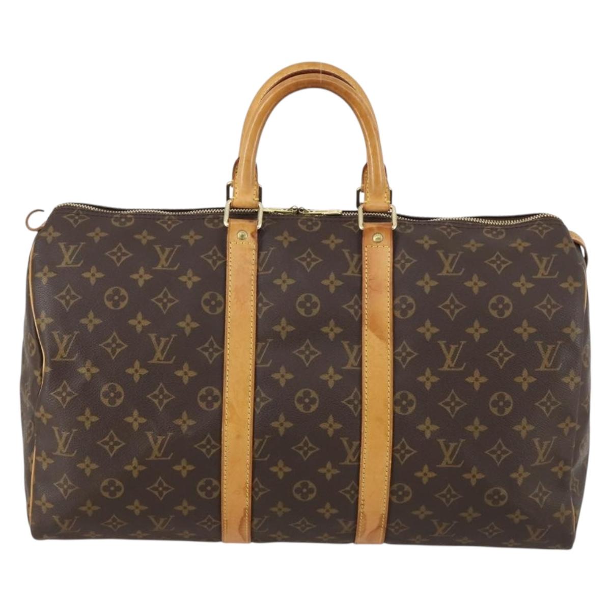 LOUIS VUITTON Monogram Keepall 45 Boston Bag M41428 LV Auth 143530
