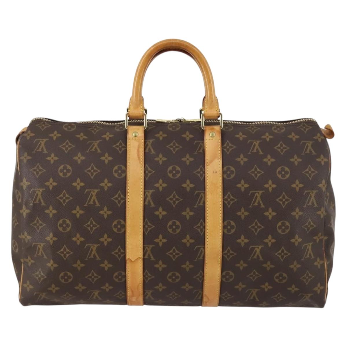 LOUIS VUITTON Monogram Keepall 45 Boston Bag M41428 LV Auth 143530