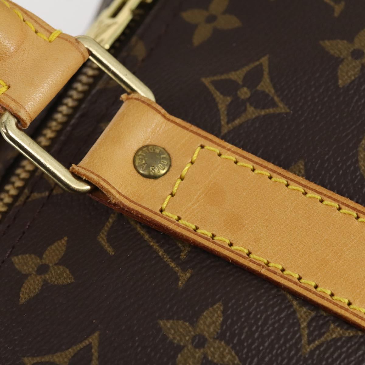 LOUIS VUITTON Monogram Keepall 55 Boston Bag M41424 LV Auth 143532V