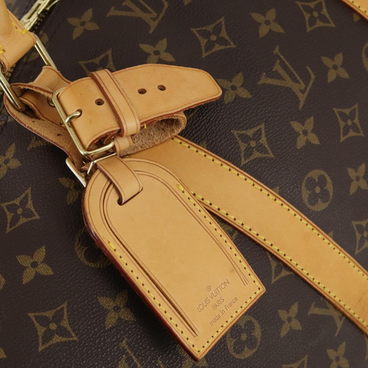 LOUIS VUITTON Monogram Keepall 55 Boston Bag M41424 LV Auth 143532V