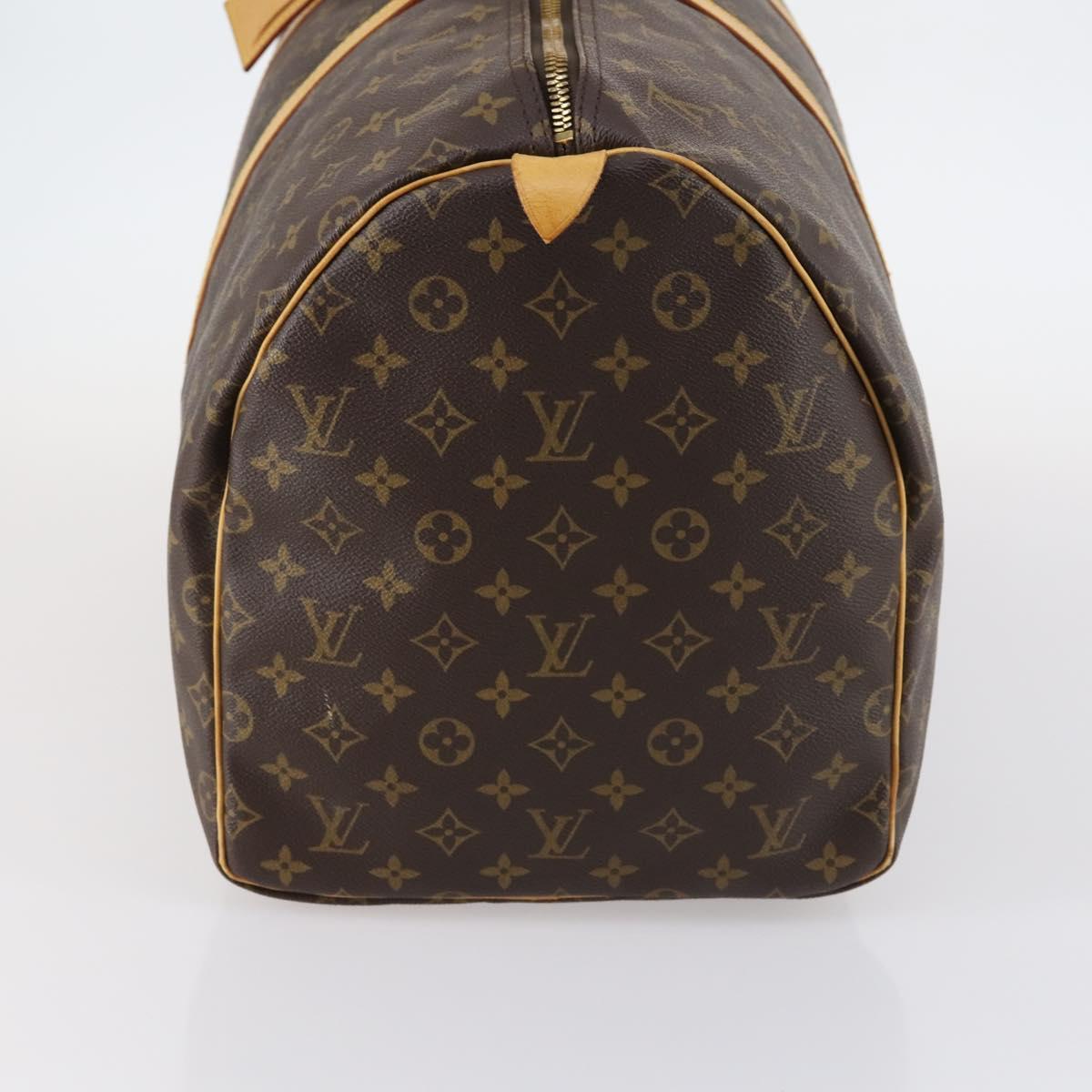 LOUIS VUITTON Monogram Keepall 55 Boston Bag M41424 LV Auth 143532V
