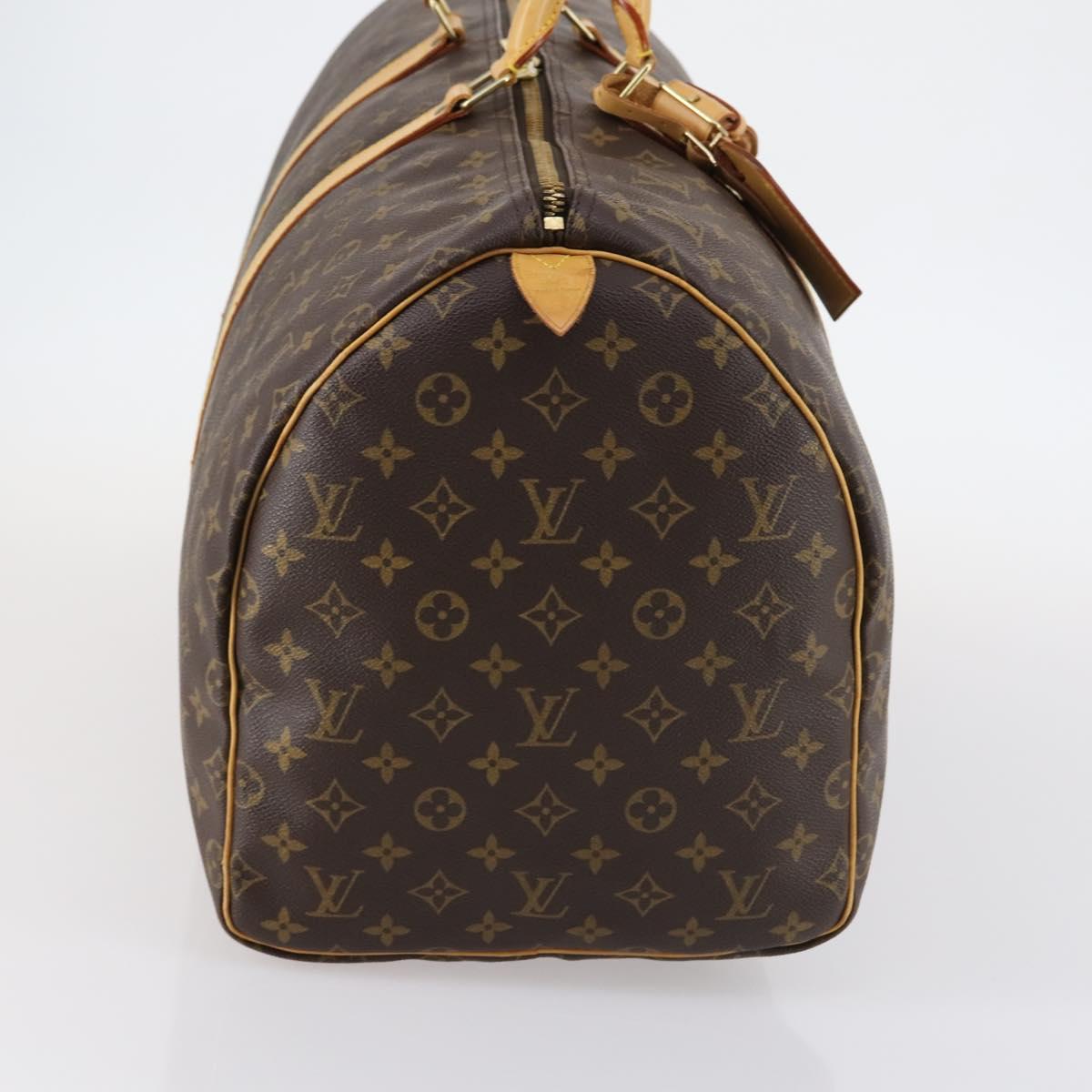 LOUIS VUITTON Monogram Keepall 55 Boston Bag M41424 LV Auth 143532V