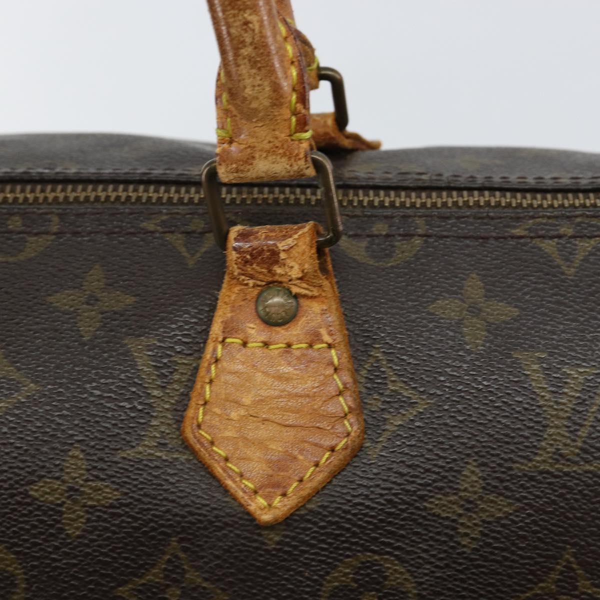 LOUIS VUITTON Monogram Speedy 35 Hand Bag M41524 LV Auth 143533