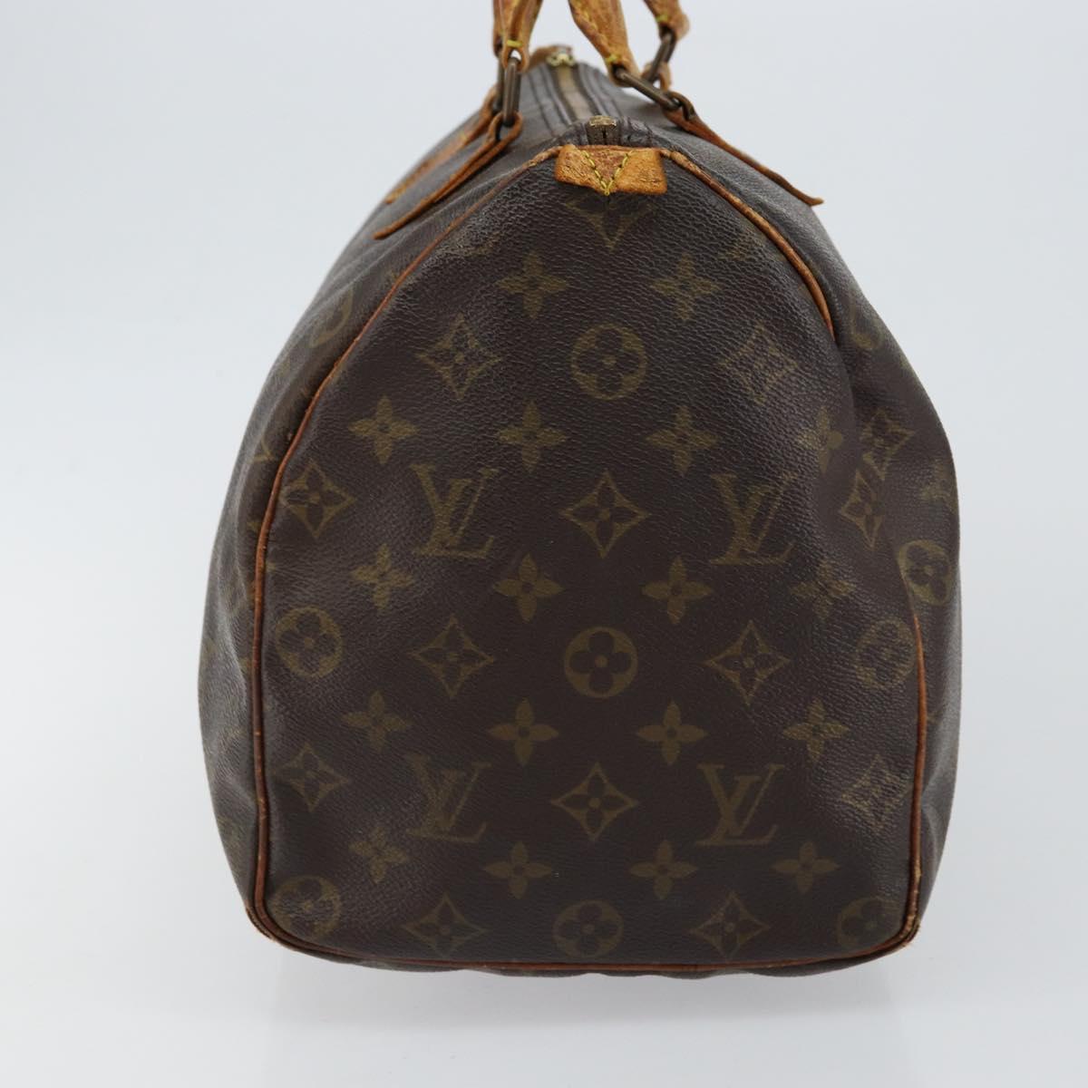LOUIS VUITTON Monogram Speedy 35 Hand Bag M41524 LV Auth 143533