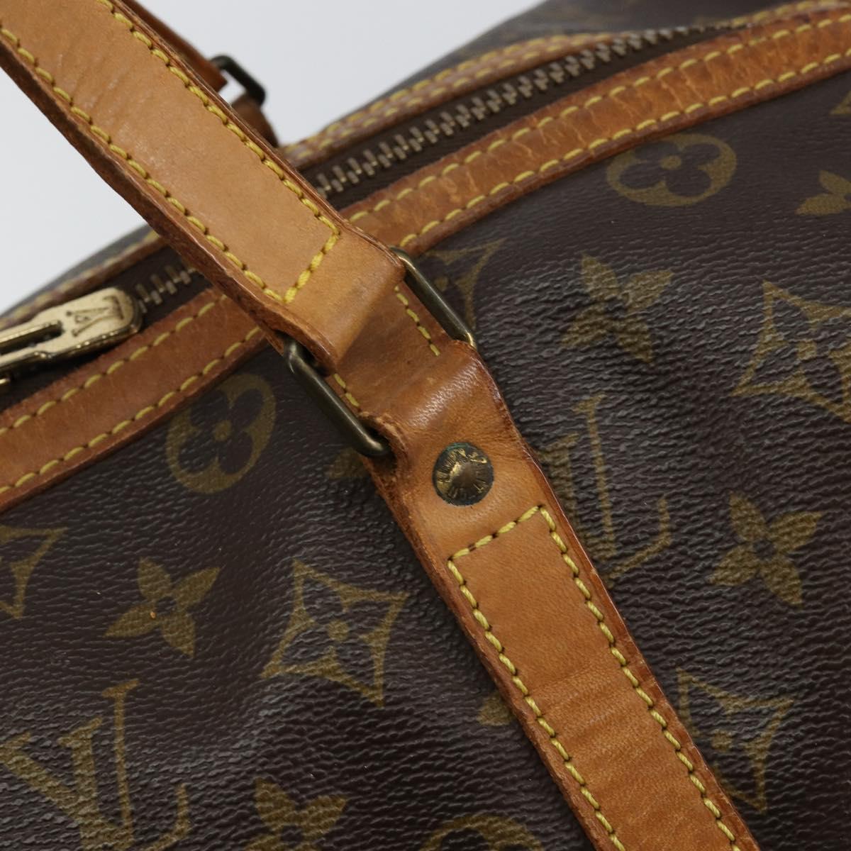 LOUIS VUITTON Monogram Sac Souple 35 Boston Bag M41626 LV Auth 143534
