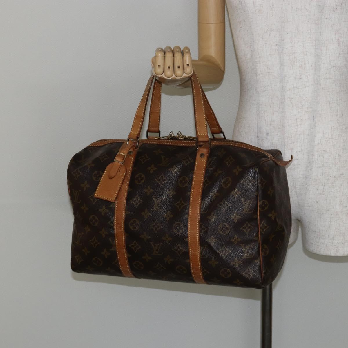LOUIS VUITTON Monogram Sac Souple 35 Boston Bag M41626 LV Auth 143534