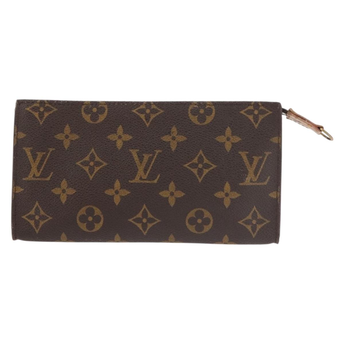 LOUIS VUITTON Monogram Bucket GM Accessory Pouch LV Auth 143538
