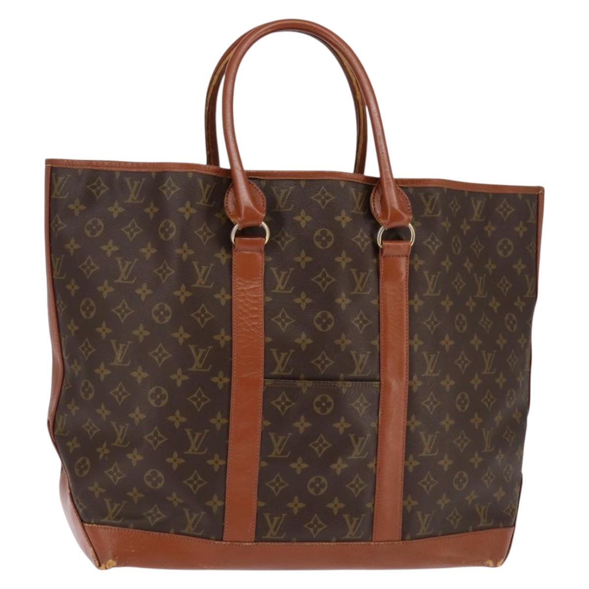 LOUIS VUITTON Monogram Sac Weekend GM Tote Bag M42420 LV Auth 143542